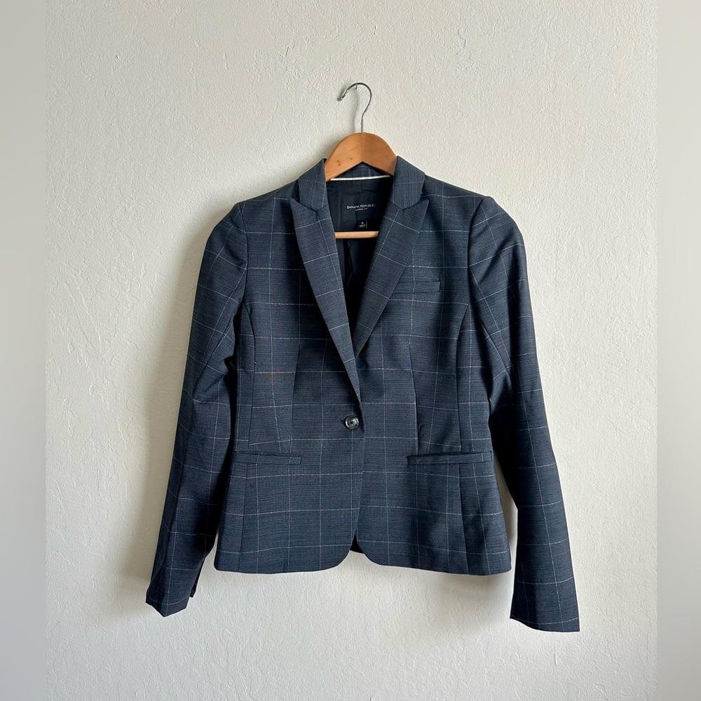 BANANA REPUBLIC Women’s Wool Blend Grey Jacket Sz 0